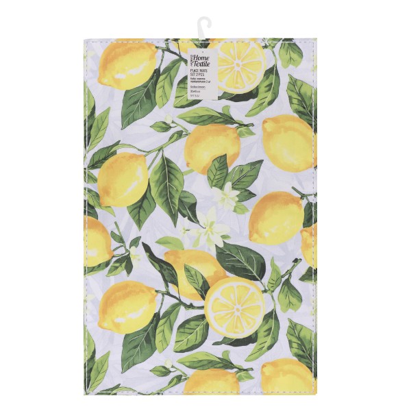 Фото - Салфетка для сервировки ARDESTO Sicilian lemons 30х45 см 2 шт. (ART15LM)